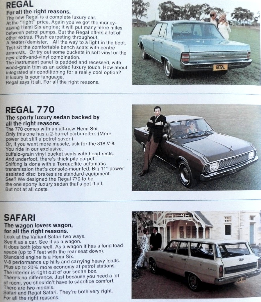 1970 Chrysler VG Valiant Brochure Page 3